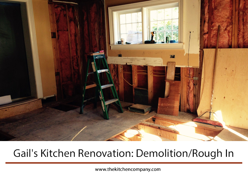 kitchen demolition for renovation
